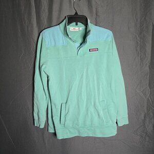 Vineyard Vines Garment Dyed Seersucker Relaxed Shep Shirt Blue Size Small